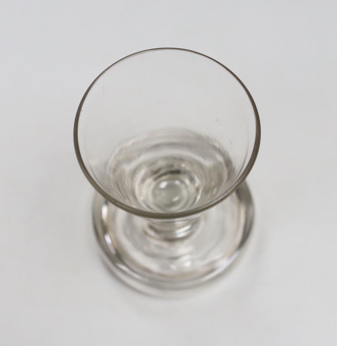 A George III firing toast masters glass, 9cm